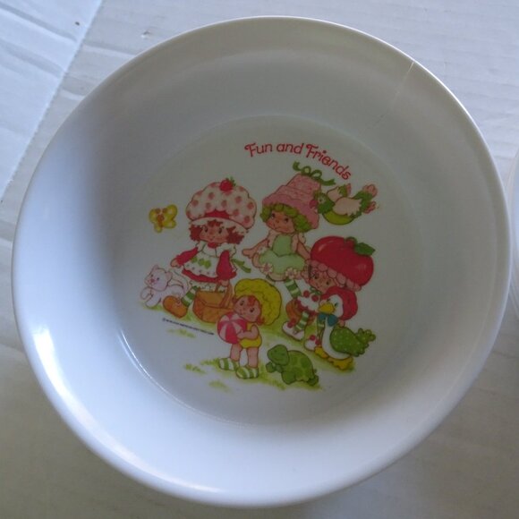 SiLite - Strawberry Shortcake - Melamine Bowls & Plates 3242, 3101 Vintage 1982 - Picture 3 of 8
